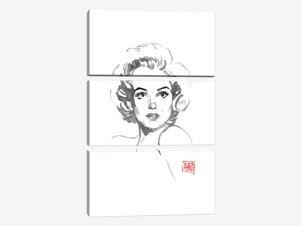 Marylin Surprised by Péchane 3-piece Canvas Artwork
