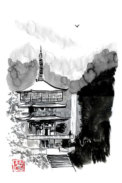 Pagodas: Pagoda And Fall by Péchane