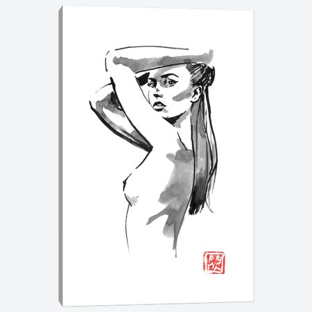 Surprised Nude Canvas Print #PCN619} by Péchane Canvas Wall Art