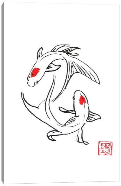 Feng Shui Canvas Art Print - Koi Fish Art