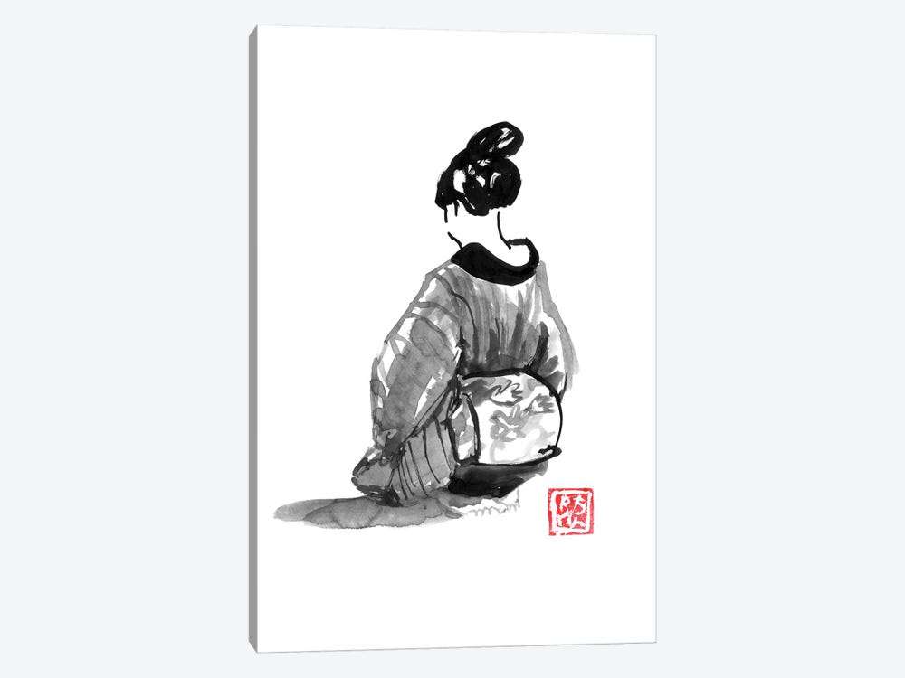 Back Of The Geisha by Péchane 1-piece Art Print