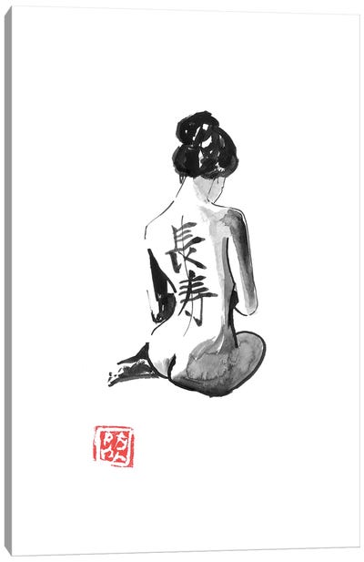 Long Life Canvas Art Print - Geisha