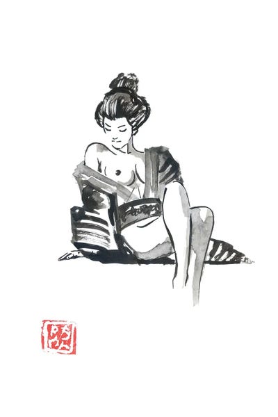 People: Sunbathing  Geisha by Péchane