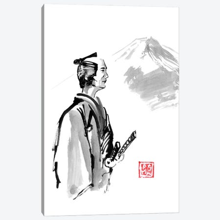Travelling Samurai Canvas Print #PCN629} by Péchane Art Print