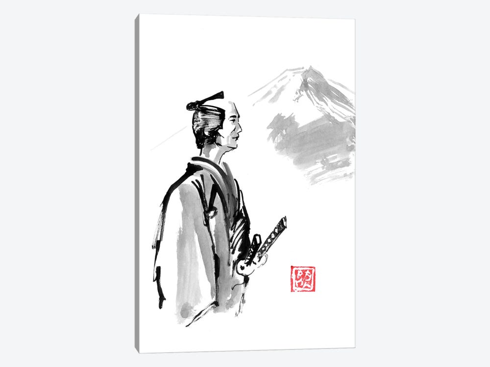 Travelling Samurai by Péchane 1-piece Art Print