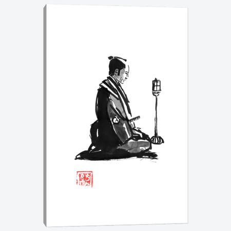 Praying Samurai Canvas Print #PCN630} by Péchane Canvas Artwork
