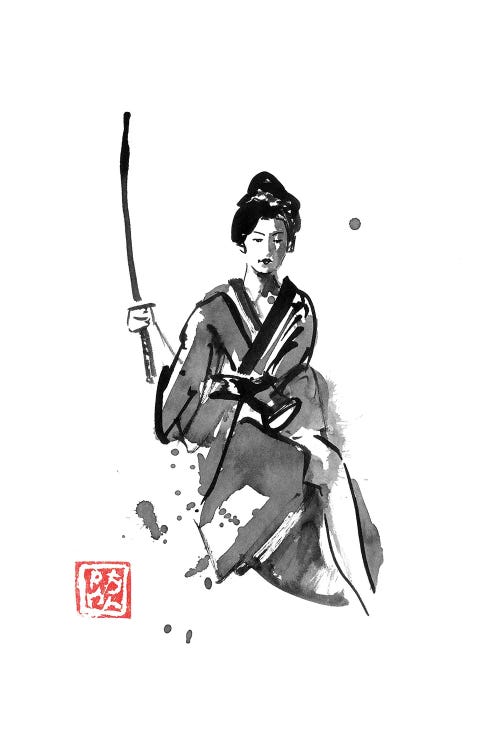 Geisha And Katana