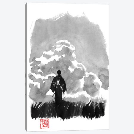 Samurai In The Prairy Canvas Print #PCN655} by Péchane Art Print