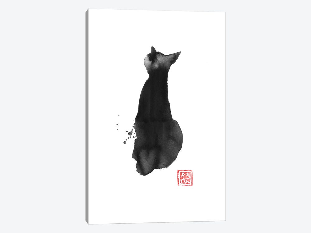 Cat Back by Péchane 1-piece Canvas Wall Art