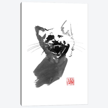 Meow Cat Canvas Print #PCN668} by Péchane Canvas Print