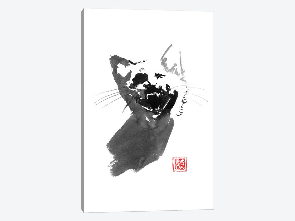 Meow Cat by Péchane 1-piece Canvas Wall Art