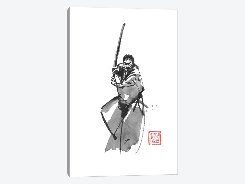 Samurai Armed by Péchane 1-piece Canvas Wall Art
