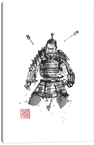 Samurai Target Canvas Art Print - Samurai Art