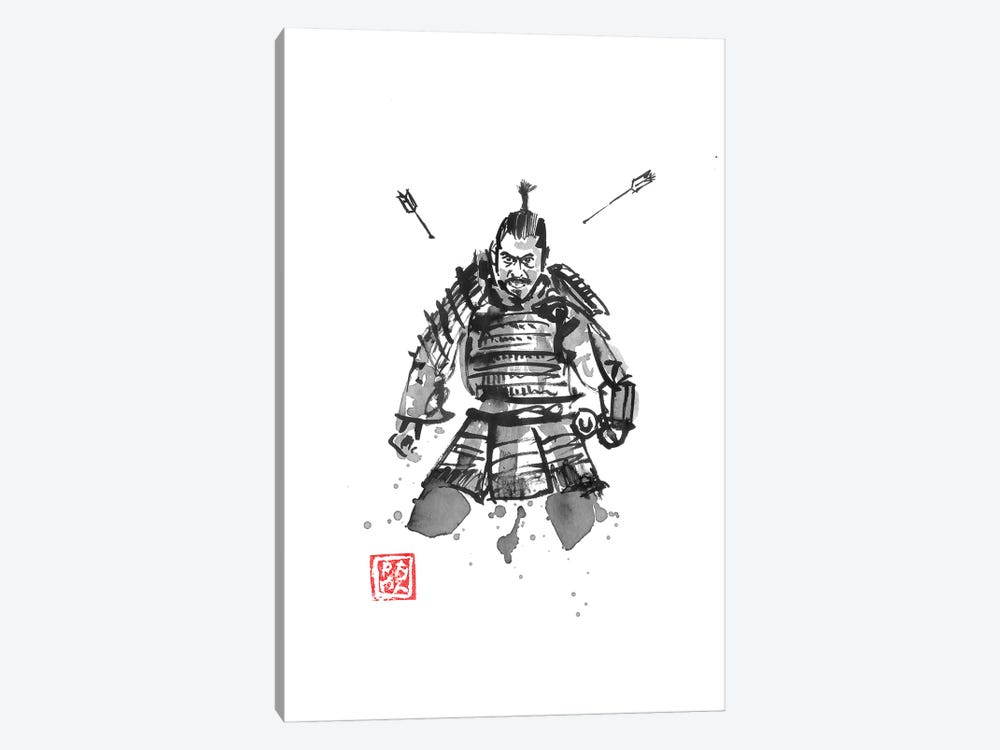 Samurai Target by Péchane 1-piece Canvas Art