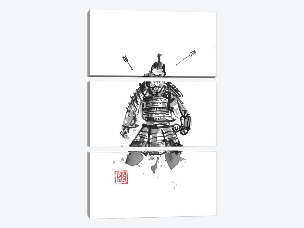 Samurai Target by Péchane 3-piece Canvas Art