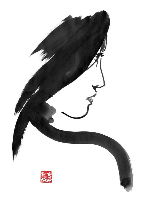 Geisha Profile by Péchane wall art