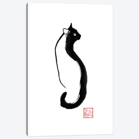 Cat Shadow Line Canvas Print #PCN713} by Péchane Canvas Print