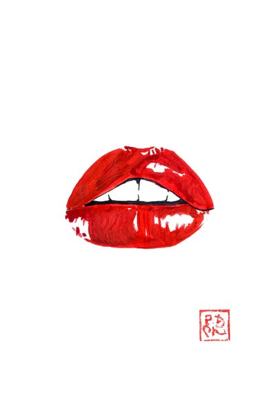 Lips: Red Lips by Péchane