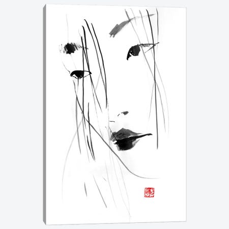 Geisha’s Hair Canvas Print #PCN71} by Péchane Canvas Wall Art