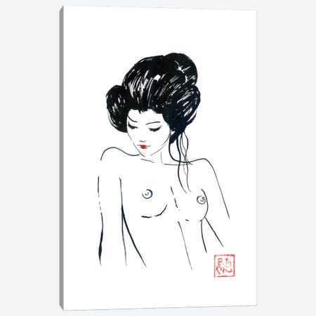 Nude Geisha Bust Canvas Print #PCN723} by Péchane Canvas Wall Art
