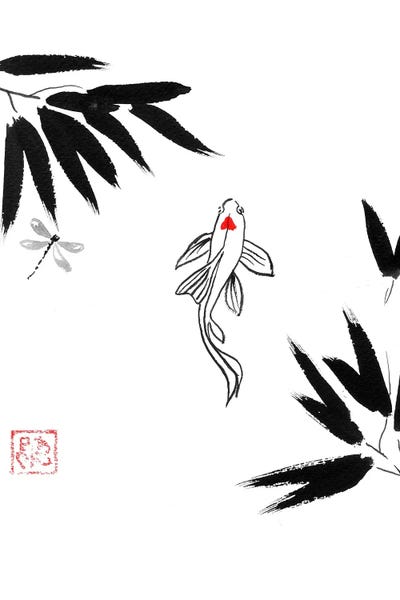 Zen Bedroom: Koi In Water by Péchane