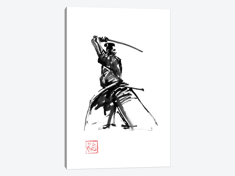 Samurai In Garde by Péchane 1-piece Canvas Print