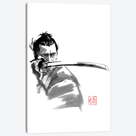 Samurai In Garde II Canvas Print #PCN740} by Péchane Canvas Wall Art