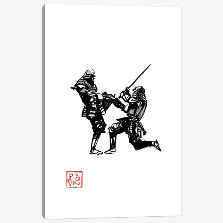 Samurai Fight Canvas Print #PCN741} by Péchane Canvas Wall Art