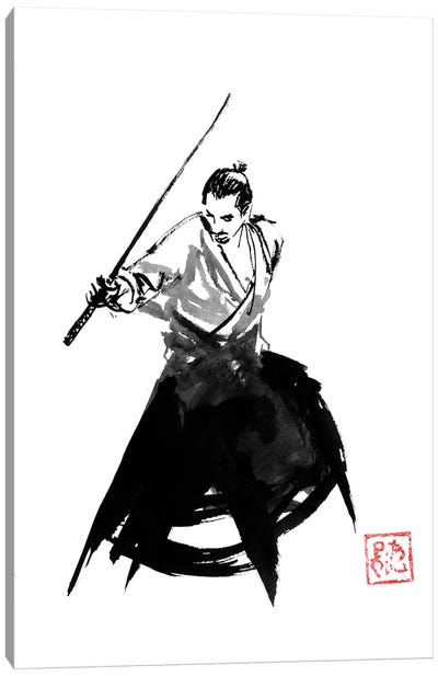 Fight Started Canvas Art Print - Samurai Art