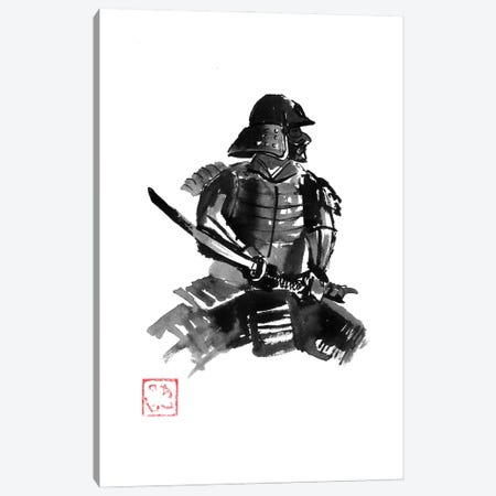 Samurai In Armor Canvas Print #PCN743} by Péchane Canvas Artwork