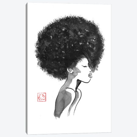 Afro Hair Style Canvas Print #PCN768} by Péchane Canvas Artwork
