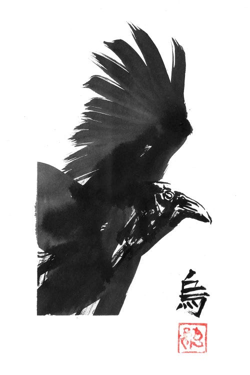 Crow Square by Péchane wall art