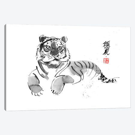 Tiger Kanji Canvas Print #PCN802} by Péchane Canvas Art Print