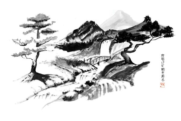 Péchane: At Dawn, Crossing The Bridge by Péchane