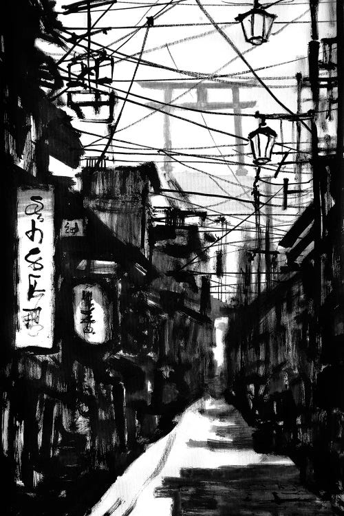 Black Street by Péchane wall art