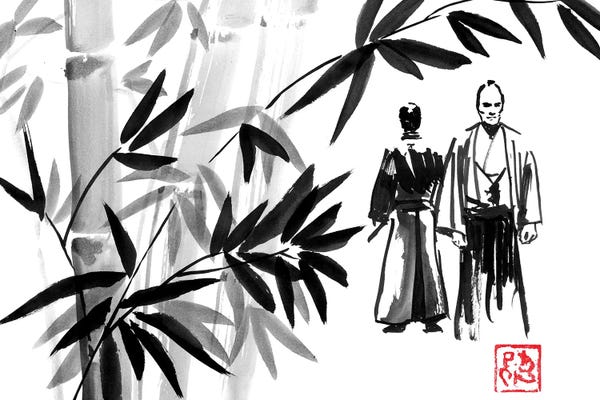 Black & White Drawings & Illustrations: Meeting Point by Péchane