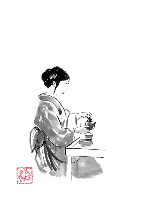 Geisha Serving Tea