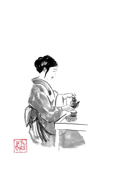 Geishas: Geisha Serving Tea by Péchane