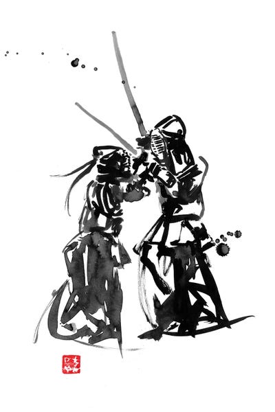 Black & White & Red: Kendo by Péchane