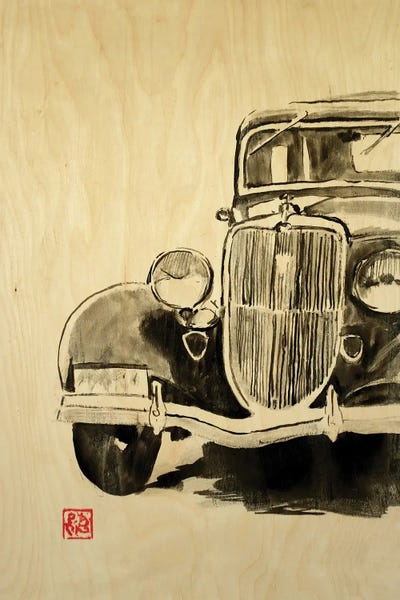 Car On Wood