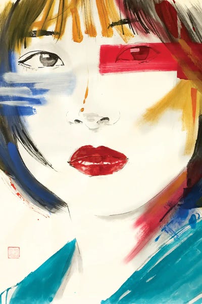 Noriko by Péchane metal wall art