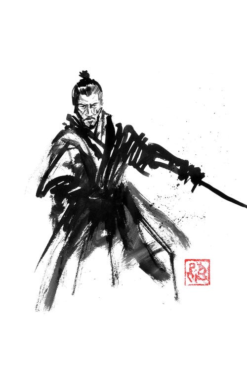 Sword Drawn by Péchane wall art