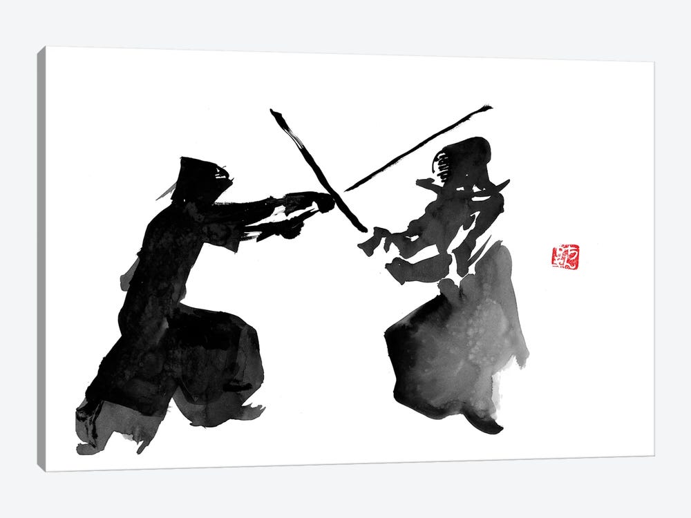 Kendo Fight by Péchane 1-piece Art Print
