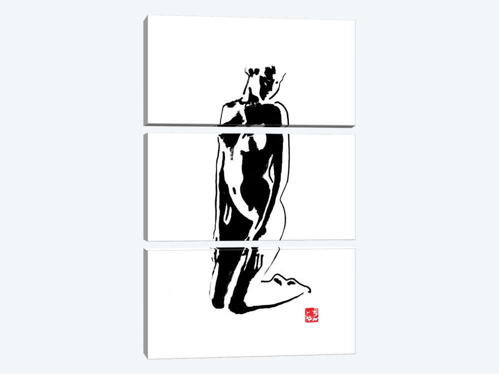 Kneeing by Péchane 3-piece Canvas Art