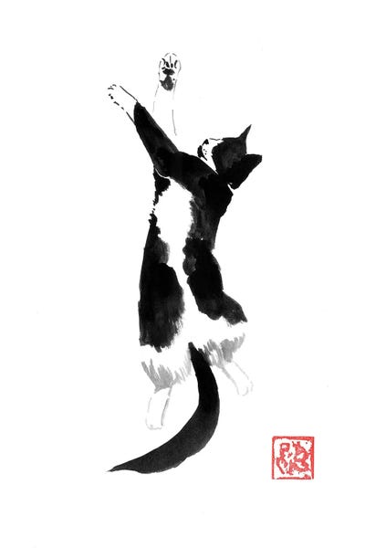 Japanese Minimalism: Sleeping Cat by Péchane