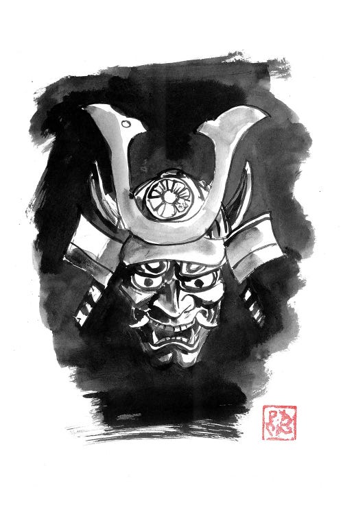 Oni Mask by Péchane wall art