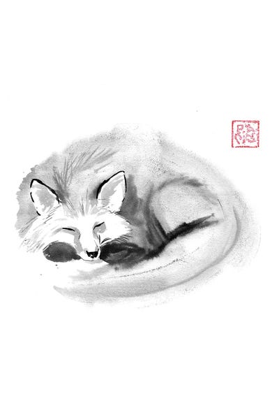 Foxes: Sleeping Fox by Péchane