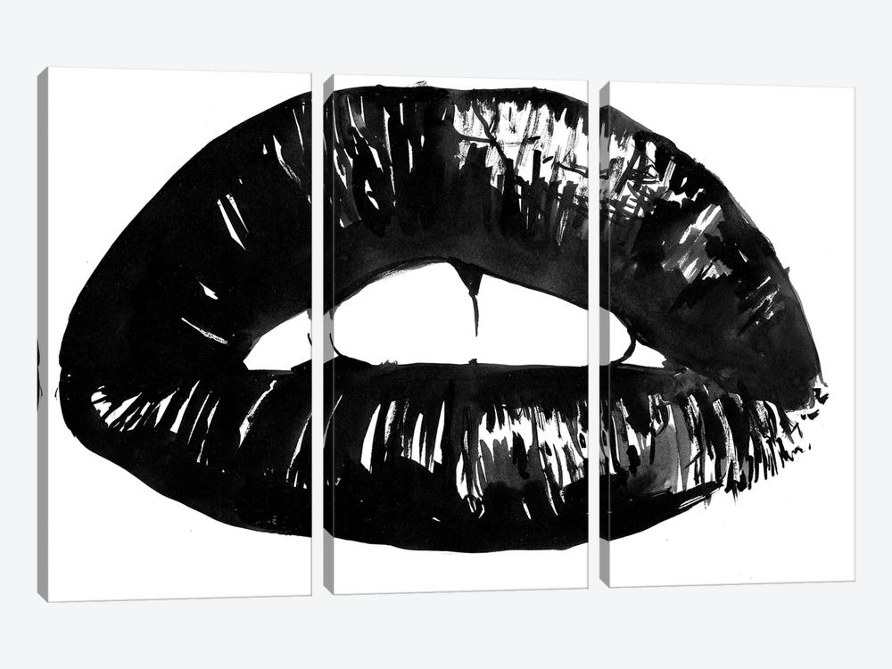 Lips by Péchane 3-piece Canvas Wall Art