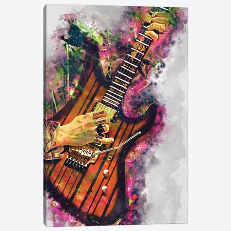 Synyster Gates's Electric Guitar Canvas Print #PCP100} by Pop Cult Posters Canvas Wall Art