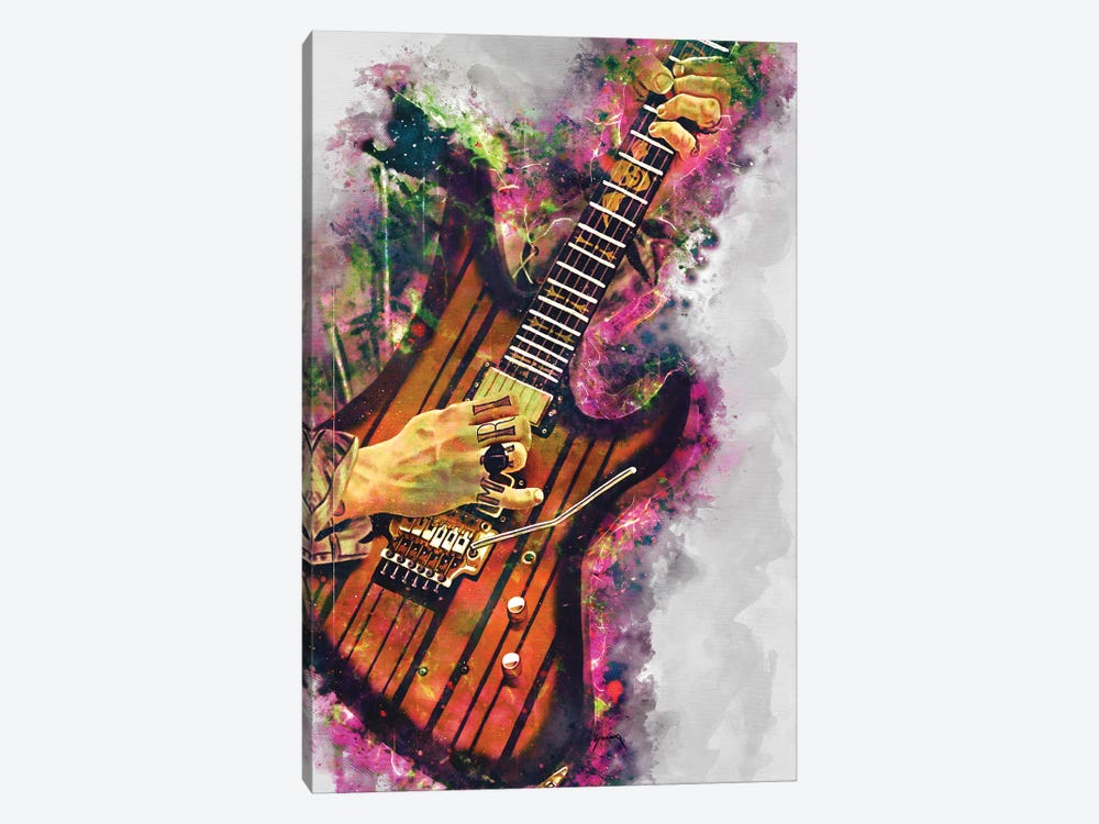 Synyster Gates's Electric Guitar by Pop Cult Posters 1-piece Canvas Wall Art